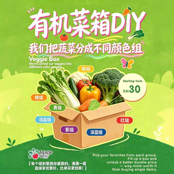 RM30 Agape Organic Vegetables Set - Image 2