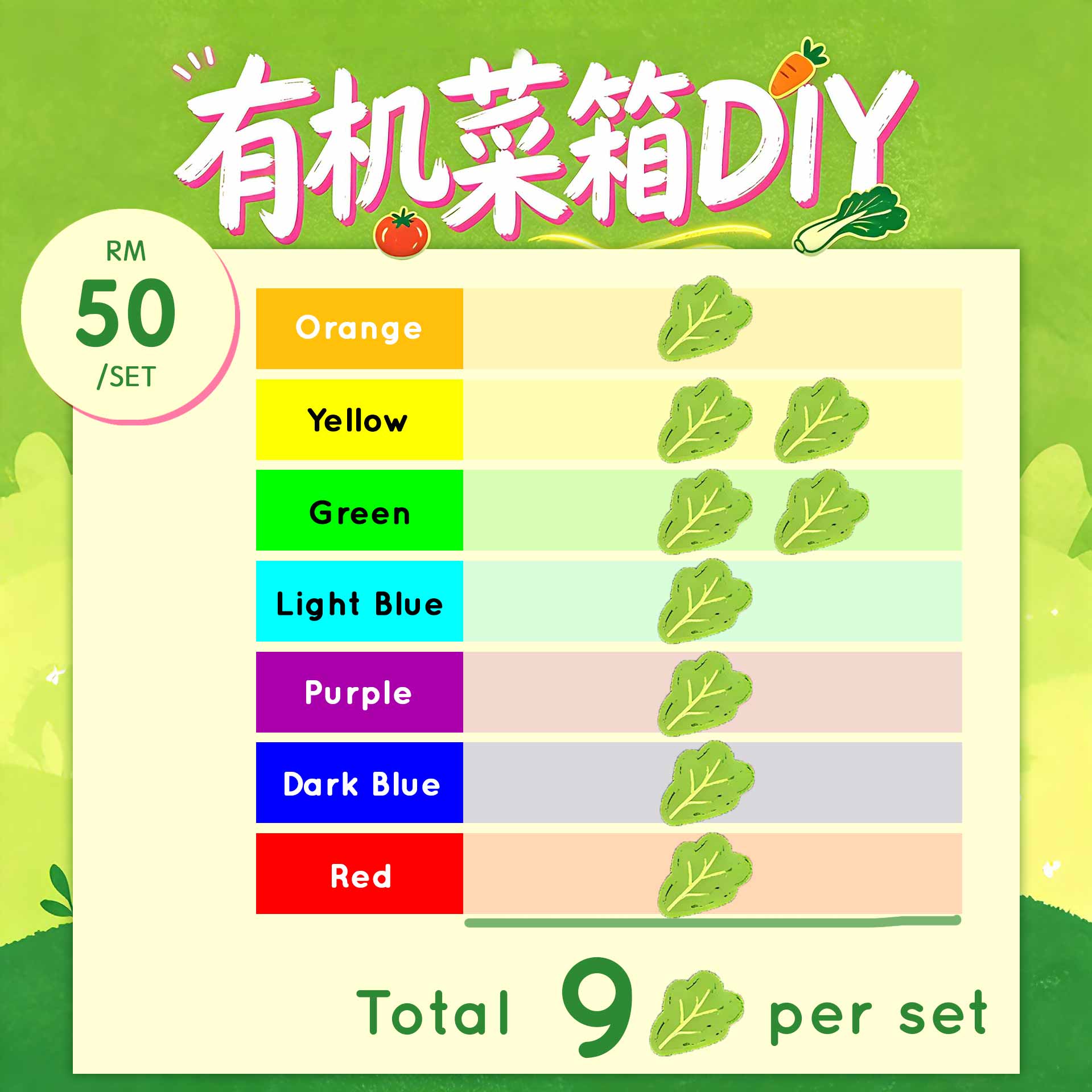 RM50 Agape Organic Vegetables Set - Image 3
